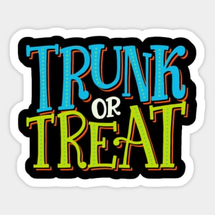 Trunk or Treat Typography Sticker